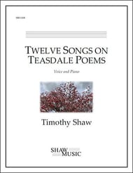 Twelve Songs on Teasdale Poems Vocal Solo & Collections sheet music cover Thumbnail